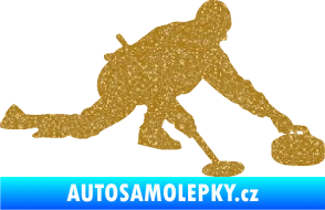 Samolepka Curling 003 pravá Ultra Metalic zlatá