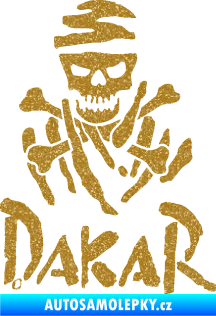 Samolepka Dakar 002 s lebkou Ultra Metalic zlatá