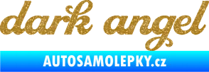 Samolepka Dark angel nápis Ultra Metalic zlatá