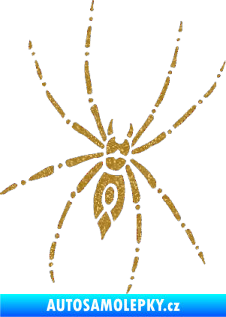 Samolepka Pavouk 011 - pravá Ultra Metalic zlatá