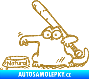 Samolepka Dolej natural levá Ultra Metalic zlatá