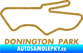 Samolepka Okruh Donington Park Ultra Metalic zlatá