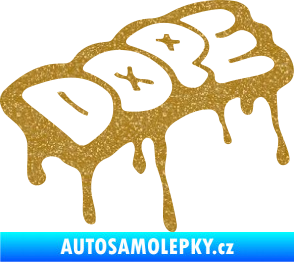 Samolepka Dope Ultra Metalic zlatá