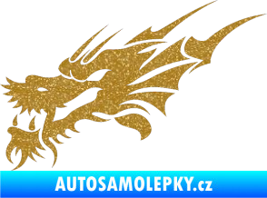 Samolepka Dragon 001 levá Ultra Metalic zlatá