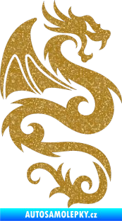 Samolepka Dragon 005 pravá Ultra Metalic zlatá
