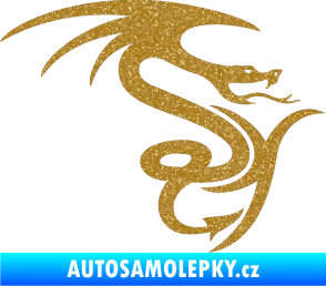 Samolepka Dragon 006 pravá Ultra Metalic zlatá