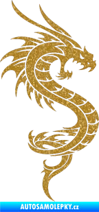 Samolepka Dragon 014 pravá Ultra Metalic zlatá