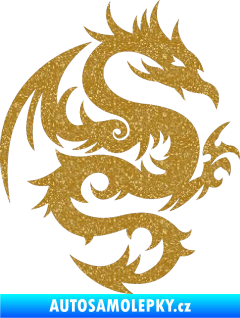 Samolepka Dragon 015 pravá Ultra Metalic zlatá