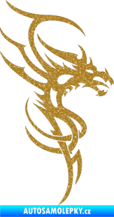 Samolepka Dragon 017 pravá Ultra Metalic zlatá