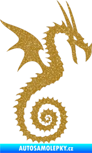 Samolepka Dragon 020 pravá Ultra Metalic zlatá