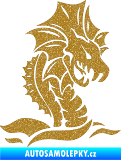 Samolepka Dragon 040 pravá Ultra Metalic zlatá