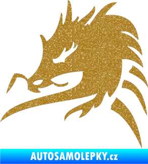 Samolepka Dragon 044 levá Ultra Metalic zlatá