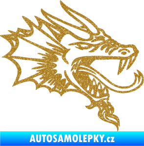 Samolepka Dragon 046 pravá Ultra Metalic zlatá