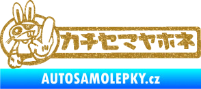Samolepka Drift rabit Ultra Metalic zlatá