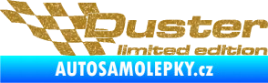 Samolepka Duster limited edition levá Ultra Metalic zlatá