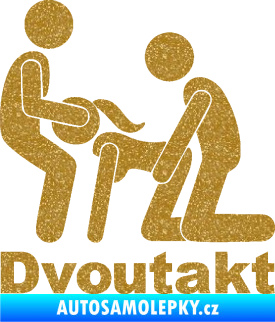 Samolepka Dvoutakt levá Ultra Metalic zlatá