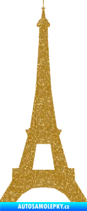 Samolepka Eifelova věž 001 Ultra Metalic zlatá