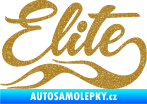 Samolepka Elite nápis Ultra Metalic zlatá