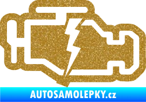 Samolepka Engine fail 001 motor Ultra Metalic zlatá