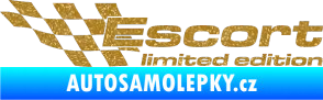 Samolepka Escort limited edition levá Ultra Metalic zlatá