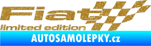 Samolepka Fiat limited edition pravá Ultra Metalic zlatá