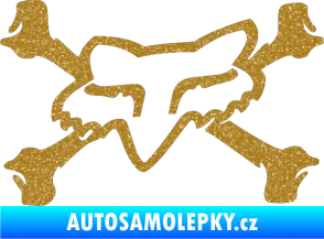 Samolepka Fox 004 Ultra Metalic zlatá