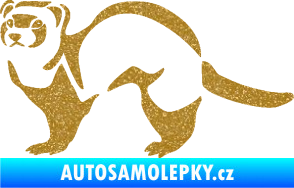 Samolepka Fretka 002 levá Ultra Metalic zlatá
