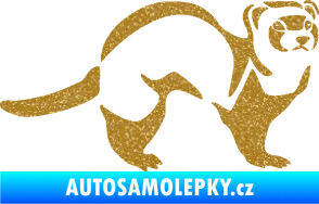 Samolepka Fretka 002 pravá Ultra Metalic zlatá