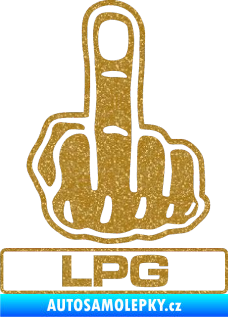 Samolepka Fuck off LPG Ultra Metalic zlatá