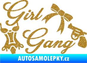 Samolepka Girl gang 001 Ultra Metalic zlatá