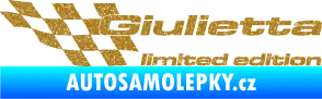 Samolepka Giulietta limited edition levá Ultra Metalic zlatá