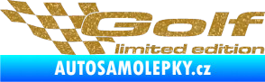 Samolepka Golf limited edition levá Ultra Metalic zlatá