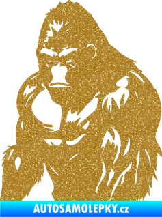 Samolepka Gorila 004 levá Ultra Metalic zlatá
