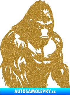 Samolepka Gorila 004 pravá Ultra Metalic zlatá