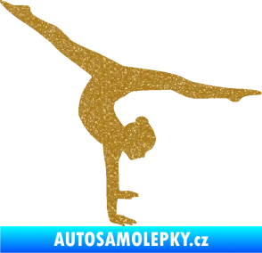 Samolepka Gymnastka 005 pravá Ultra Metalic zlatá