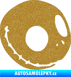 Samolepka Halloween 012 pravá Ultra Metalic zlatá