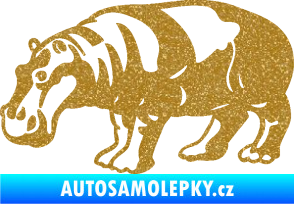 Samolepka Hroch 003 levá Ultra Metalic zlatá