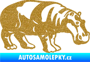 Samolepka Hroch 003 pravá Ultra Metalic zlatá