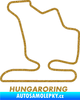 Samolepka Okruh Hungaroring Ultra Metalic zlatá
