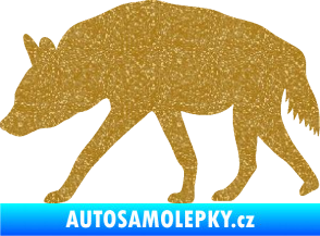 Samolepka Hyena 001 levá Ultra Metalic zlatá