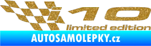 Samolepka i10 limited edition levá Ultra Metalic zlatá