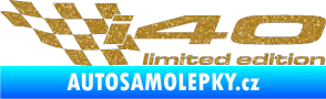 Samolepka i40 limited edition levá Ultra Metalic zlatá
