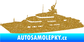 Samolepka Jachta 003 levá Ultra Metalic zlatá