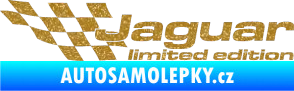 Samolepka Jaguar limited edition levá Ultra Metalic zlatá