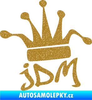 Samolepka JDM koruna 002 king Ultra Metalic zlatá
