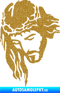 Samolepka Ježíš 003 levá Ultra Metalic zlatá