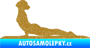 Samolepka Jóga 004 levá Ultra Metalic zlatá