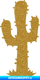 Samolepka Kaktus 001 levá Ultra Metalic zlatá