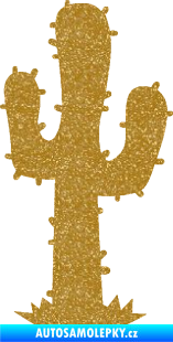 Samolepka Kaktus 001 pravá Ultra Metalic zlatá