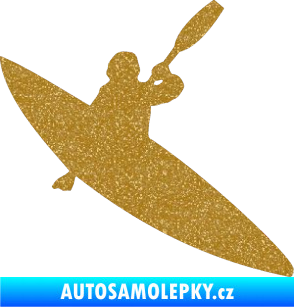 Samolepka Kanoista 001 pravá Ultra Metalic zlatá